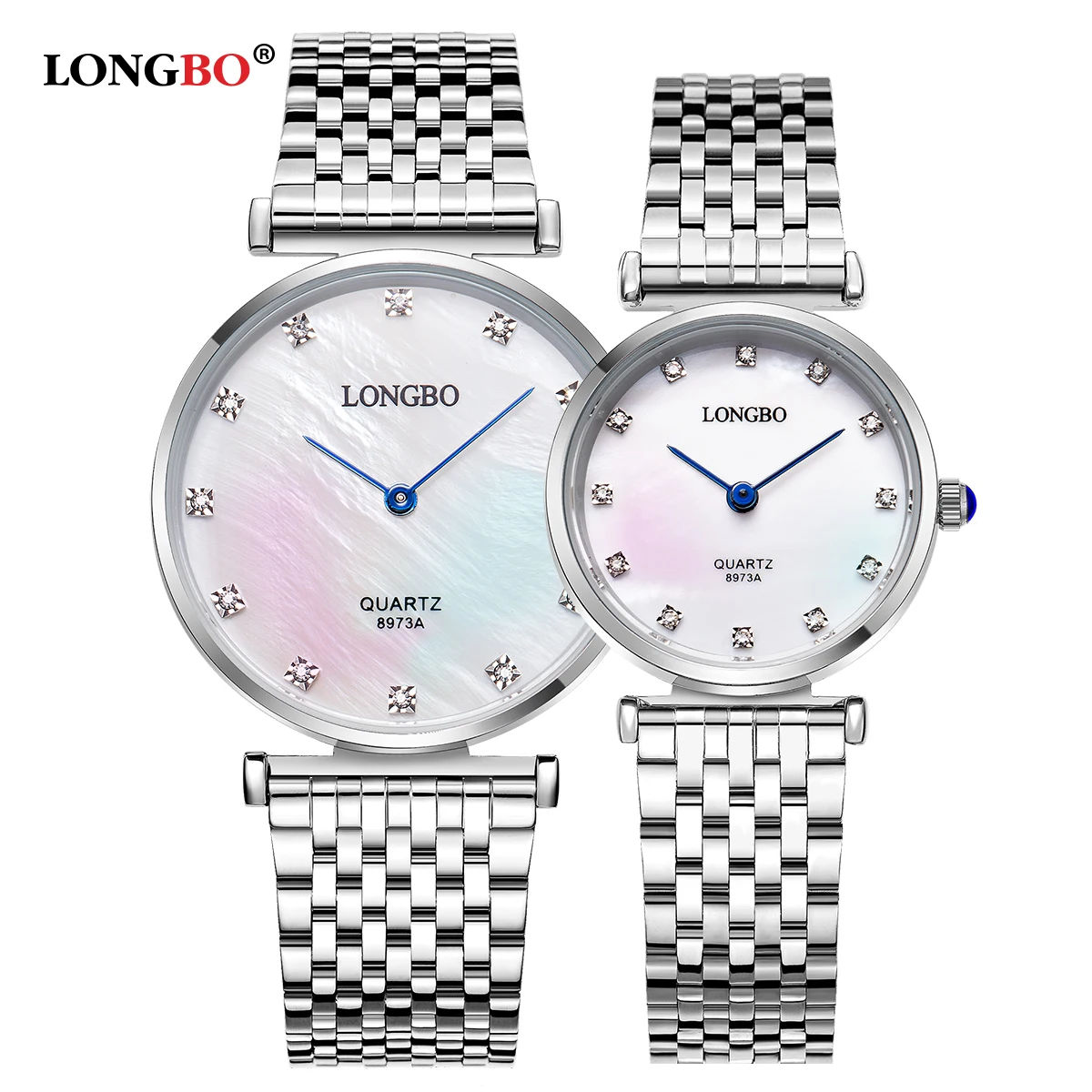 Longbo Luxuary бренда классические пары часов в деловом стиле любителей мужские и