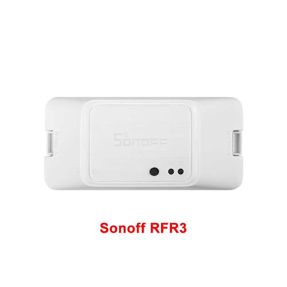 Itead Sonoff RFR3 433Mhz RF DIY Controlled Smart Wifi Switch With RM433 Remote Operate via eWeLink Works With Alexa Google Home - Комплект: Sonoff RFR3