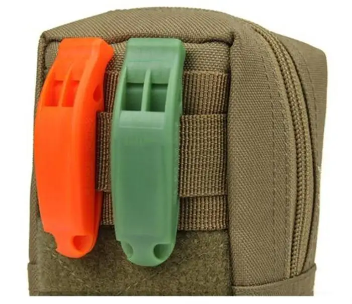 1 PC الرياضة المنافسة التشجيع الهتاف التكتيكية مزدوجة التردد الصافرة في الهواء الطلق بقاء الطوارئ المنقذة للحياة صافرة