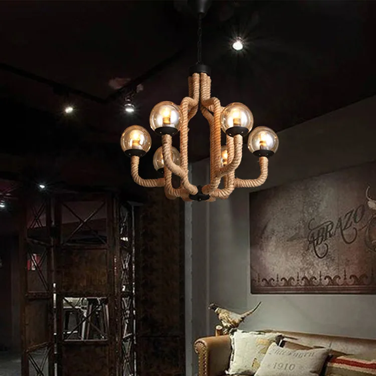 Американский светодиодный светильник для гостиной, подвесные светильники для дома в стиле ретро, спальни, подвесные светильники для столовой