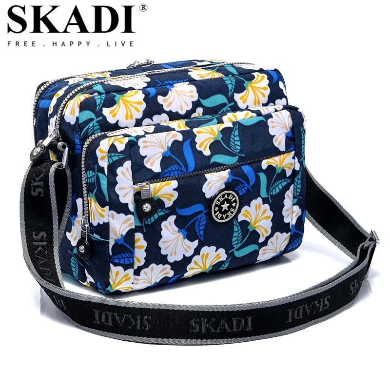 

SKADI Nylon Waterproof Soild Men Handbag For Women Casual Blosa Feminina Messenger Shoulder Bags Leisure Crossbody Bags