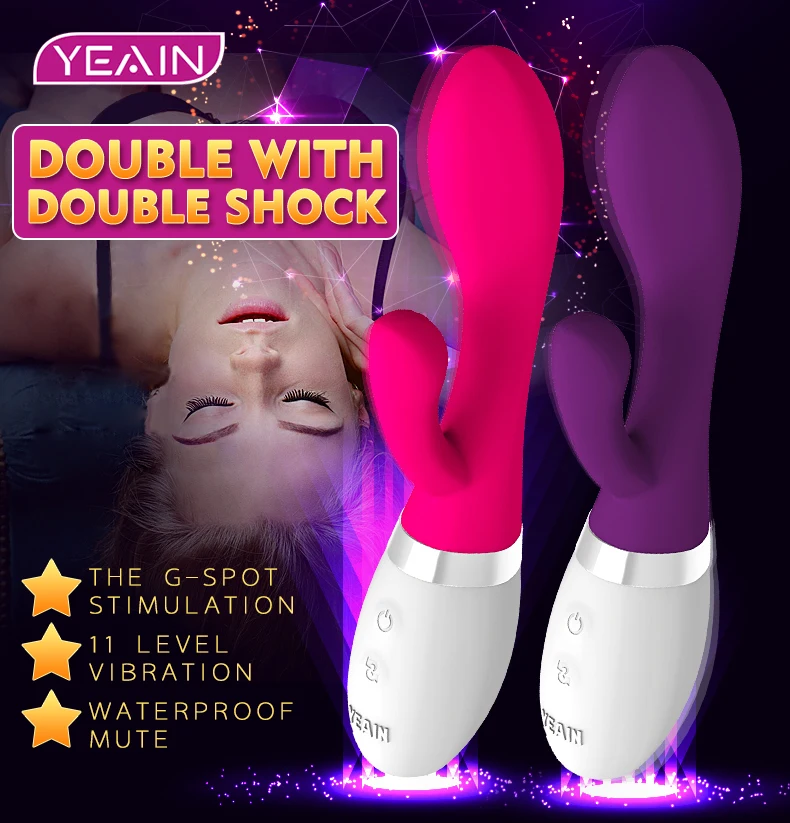 silicone Rechargeable G spot dual vibrator for woman Clitoris Stimulators rabbit vibrator vibrator for woman font