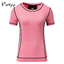 Женские топы для пеших прогулок, Спортивная футболка, быстросохнущая дышащая Спортивная футболка для девочек, футболки для бега, спортивные футболки с коротким рукавом, Прямая поставка XXL