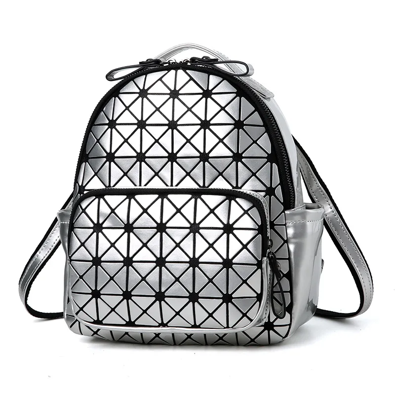 Backpack Diamond Lattice Bag Travel Geometric Women Fashion Bag Teenage Girl School Backpack HY 647