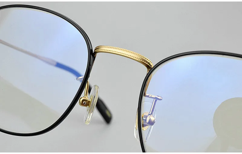 Оправа для очков в стиле ретро для мужчин роскошный бренд Анти-голубой свет компьютер винтажные оправы для очков для женщин титановые очки nerd