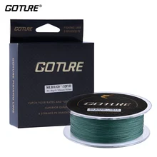 Goture 328YDS/300 м 8 нитей леска супер крепкая ПЭ плетеная проволока многонитиевая веревка шнур 20-80LB для ловли карпа