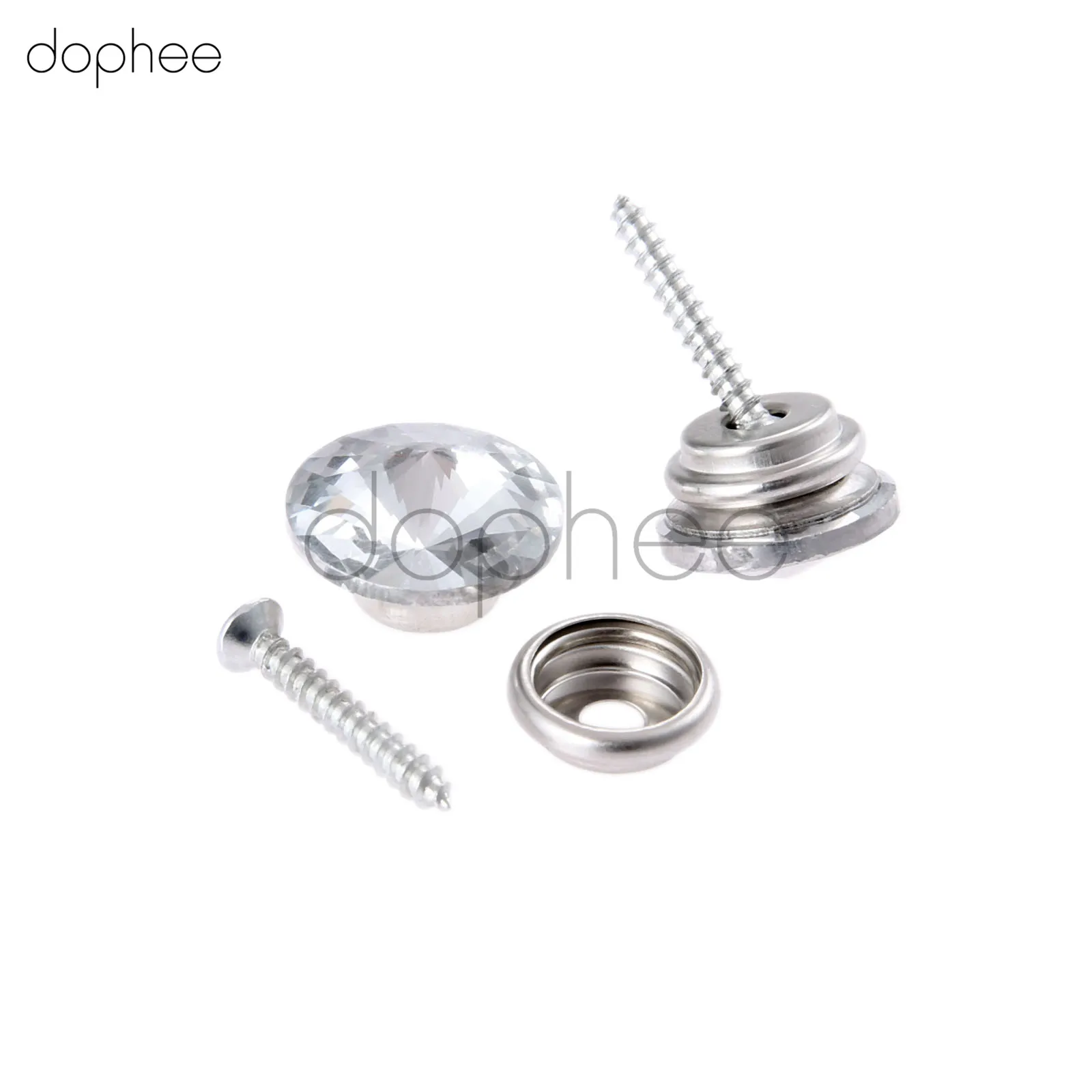 Dophee 10 шт. 16/18/20/22 мм стеклянные блестящие пуговицы для шитья одежды своими руками