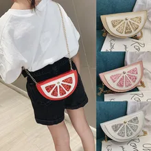 Сумки для женщин новые детские оранжевые сумки через плечо для маленьких девочек мини сумка через плечо пакет для девочек милая сумка с фруктами
