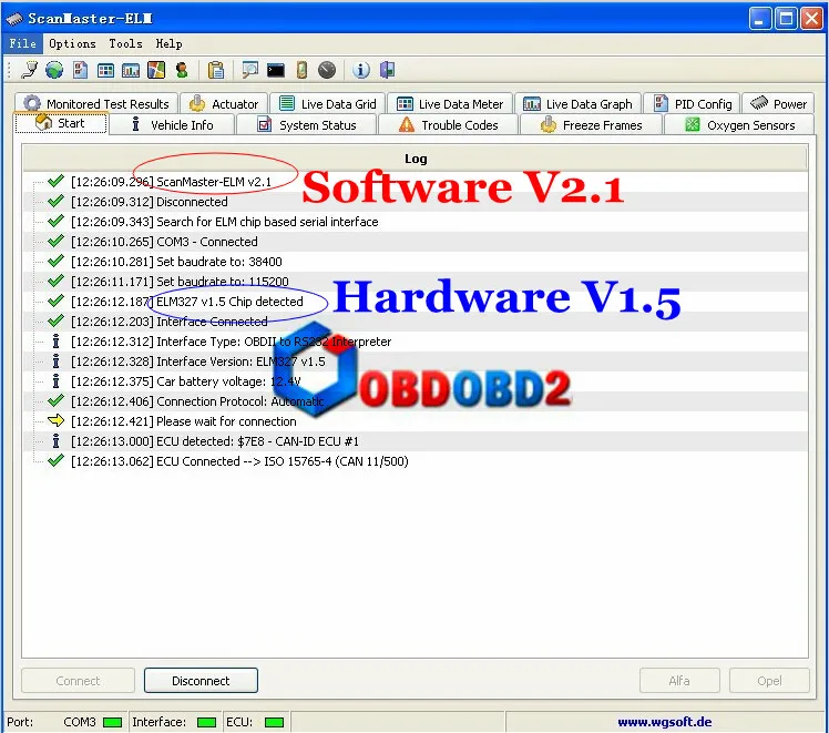 Мини ELM327 Bluetooth HW V1.5 25K80 ELM 327 OBD2 для Android Torque/PC Поддержка всех протоколов OBDII 12 языков