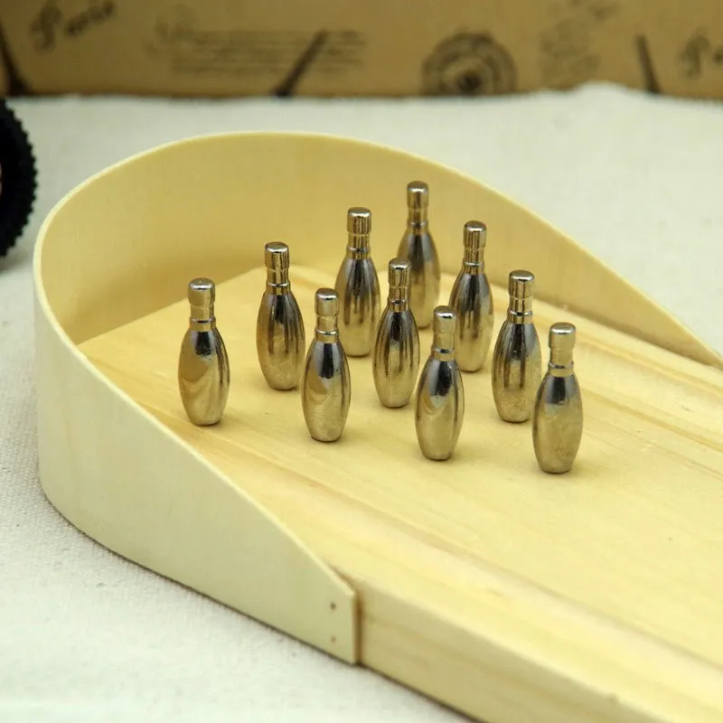 Mini-bowling-children-s-educational-toys-Wooden-wooden-board-game-parent-child-game-fun-ball-games