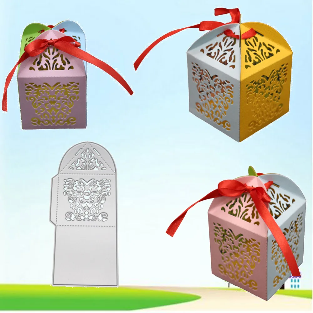

Lovely Gift Box Metal Cutting Dies for Scrapbooking New 2019 Gift Craft Dies DIY Card Making Alinacutle Paper Cutter fustelle
