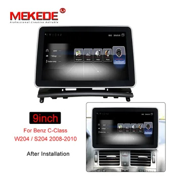 

MEKEDE 4G LTE Car Android 9 inch Display for Mercedes Benz C Class W204 2008-2010 Command System Upgrade Head Up Screen