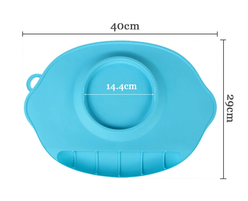 TEENRA 1 шт., силиконовый детский коврик, тарелка для кормления, поднос, тарелка для детской еды, силиконовая подставка на присоске, обеденный стол, подстилка для детей