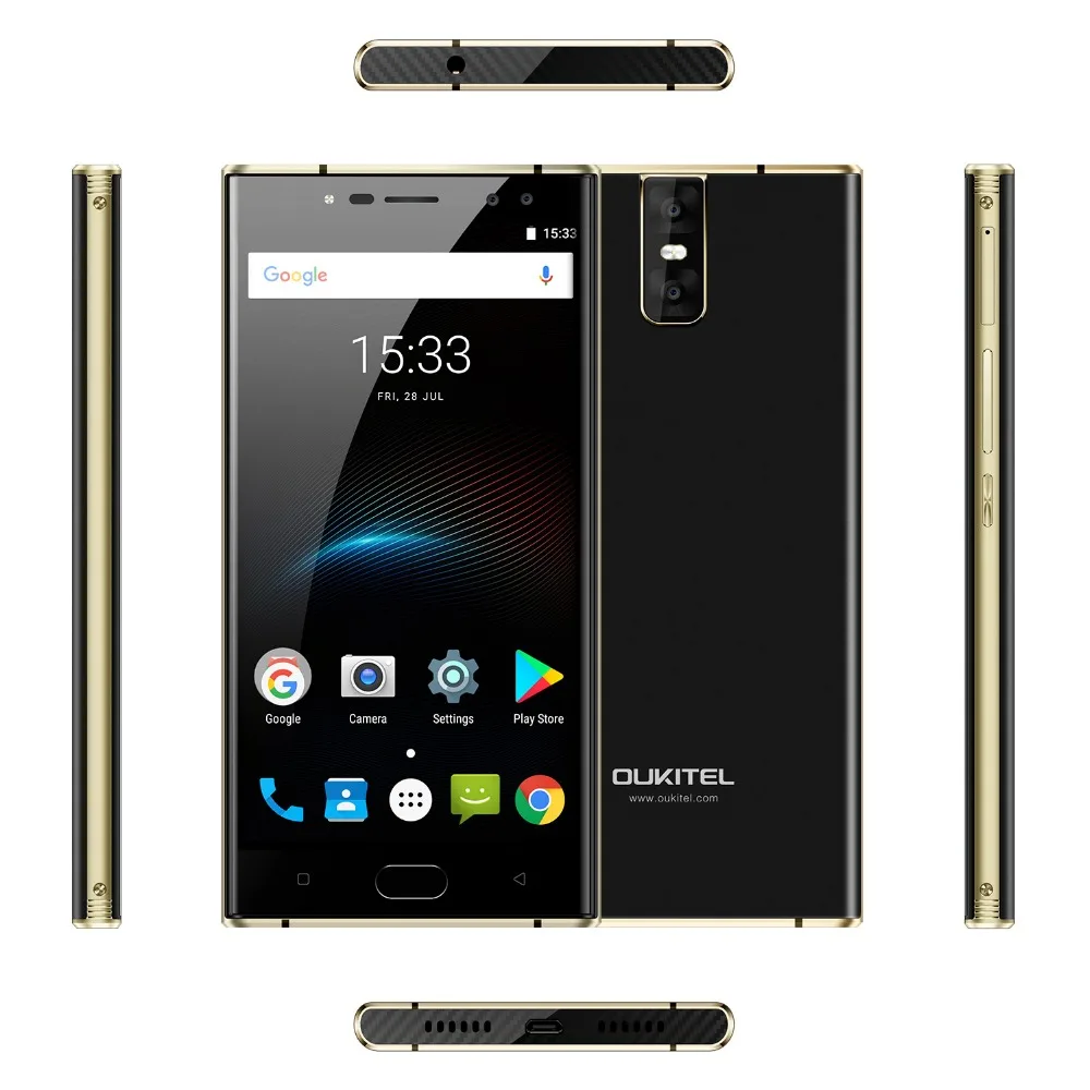 Oukitel K3 5 FHD 4G Оперативная память 64G Встроенная 4 Камера смартфон 6000 mAh Батарея MT6750T Octa