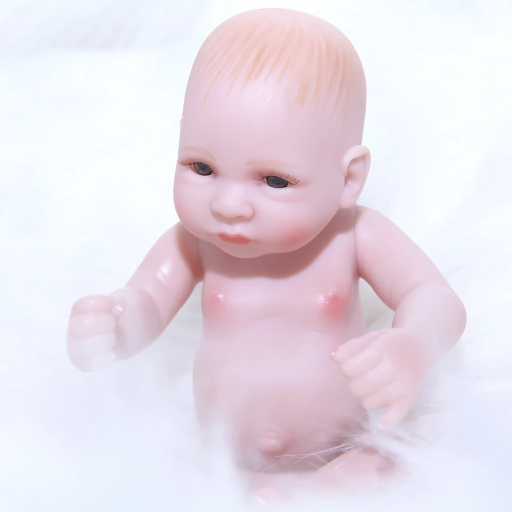 

Baby Dolls Lifelike Reborn Baby Doll Action Figure Toys full Silicone Children Toy with Hair Kids Birthday Gift 10 inch