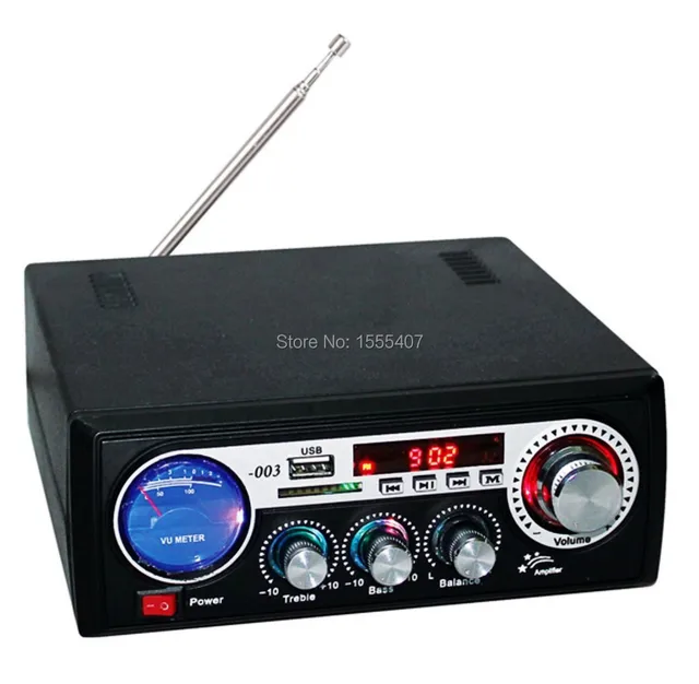BI 003 Hight Fidelity Car Amplifier AC/DC Digital Karaoke