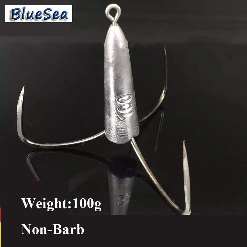 BlueSea 100 г заточенные рыболовные крючки с большой тройной головкой трехкулачковый