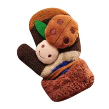 TELOTUNY теплые перчатки из плюша и бархата для осени и зимы, теплые варежки для малышей, От 1 до 4 лет moufle enfant X0510