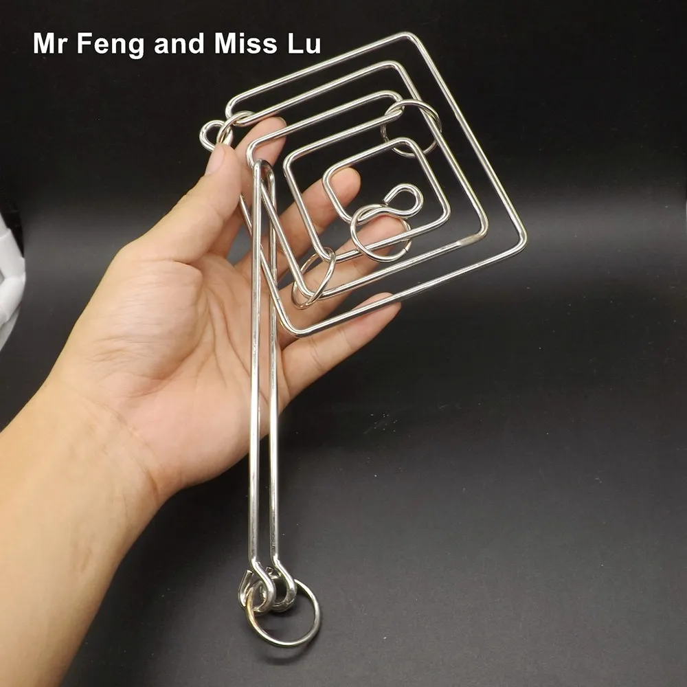 Big 3D Metal Puzzle Ring Kids Toys Intelligence Classical Novelty Brain