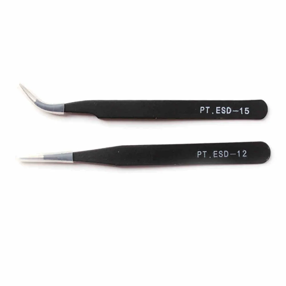 

Lucky Flower Professional Mink Eyelash Extension Tweezers Straight Or Bend Stainless Steel Antistatic False eyelash tweezer