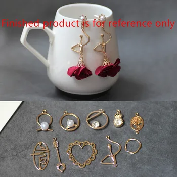 

New arrived 50pcs/lot geometry rounds/hearts/girls shape alloy floating locket charms diy jewelry earrings pendant accessory