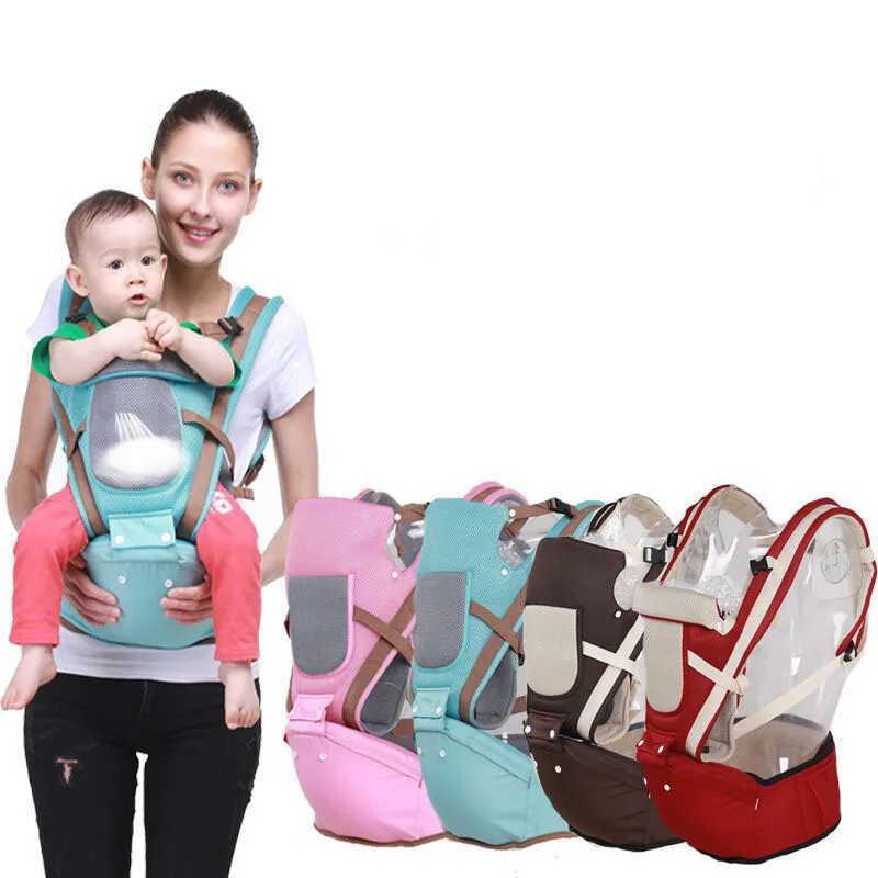 Ergonomic Baby Carrier Breathable Front Facing Hipseat Infant Baby