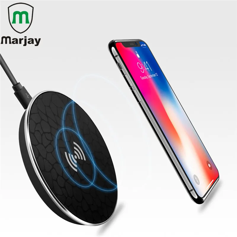 Qi Wireless Charger Fast Charging Pad for iPhone 8 8 Plus X Samsung Note 8 Galaxy S8,S8 Plus,S7,S6,S6 Edge+ Mobile Phone Charger