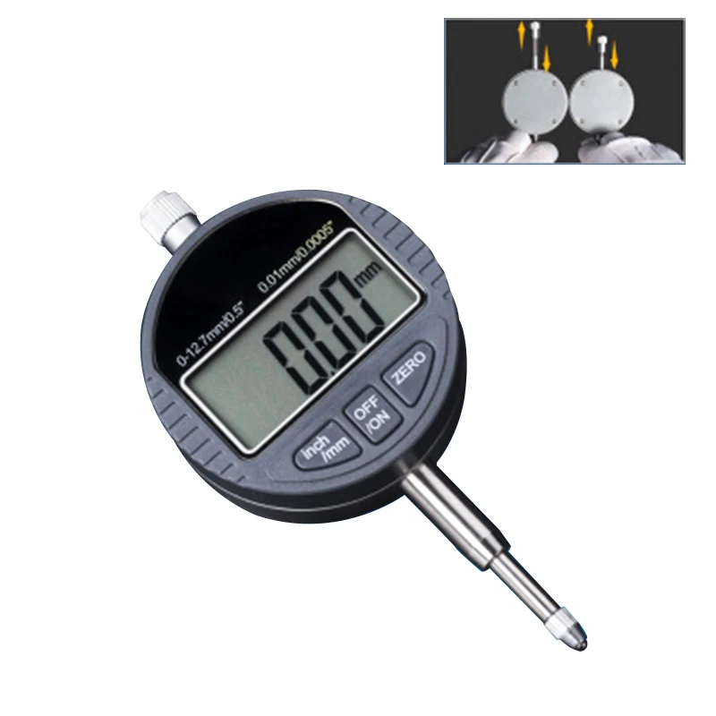 

0.01mm Electronic Micrometer Digital Micrometer Metric/Inch Range 0-25.4mm Dial Indicator Gauge With Hat