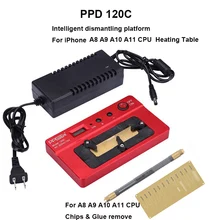 PPD 120C специальная нагревательная пластина для iPhone A8/A9/A10/A11 cpu NND снос платформа для распайки для iPhone6/6 S/6 P/7/7 P/8/8 P
