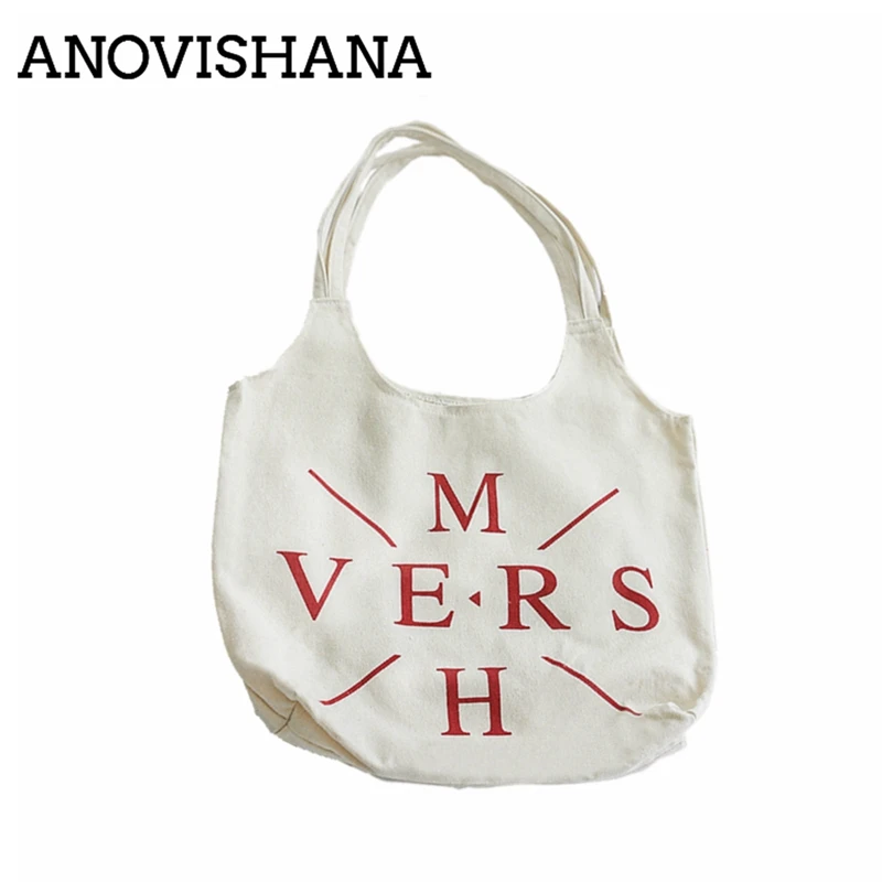 

ANOVISHANA 2019 Autumn & Winter Women Canvas Shoulder Bag Ladies Vintage Plaid Handbag Totes Female Cotton Shopping Bags K045