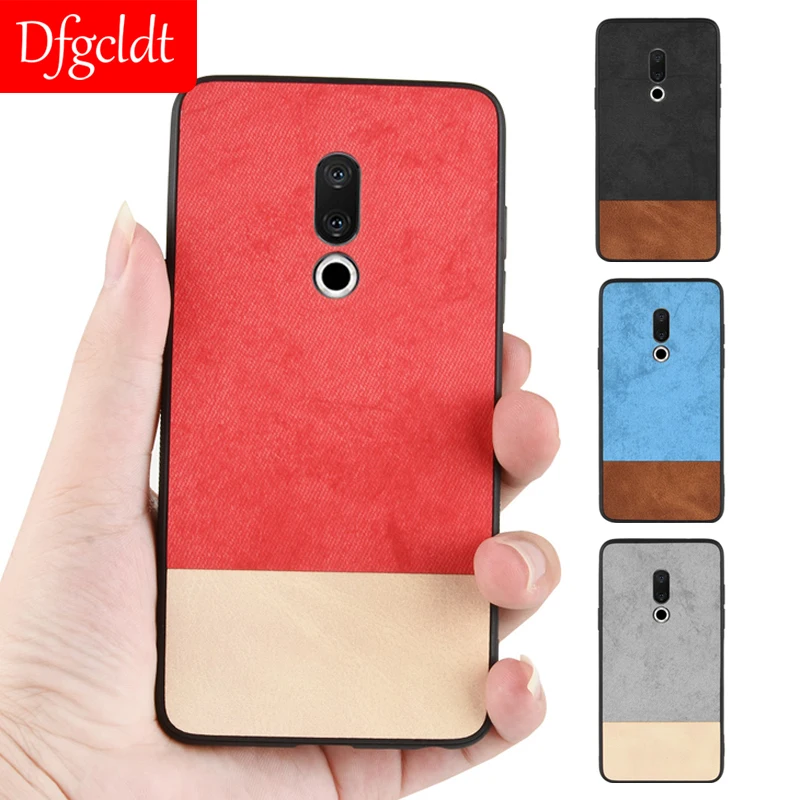 

Anti-scratch Denim Leather TPU Phone Case for Meizu 15 16 Plus Meilan M6S Note 8 9 Soft TP Cover for Meizu V8 Pro M15 E3 X8 Case