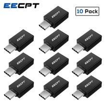 EECPT 10 шт. в упаковке usb type C OTG адаптер USB C к USB 3,0 OTG кабель type-C разъем адаптера для Macbook samsung S10 S9 huawei P20
