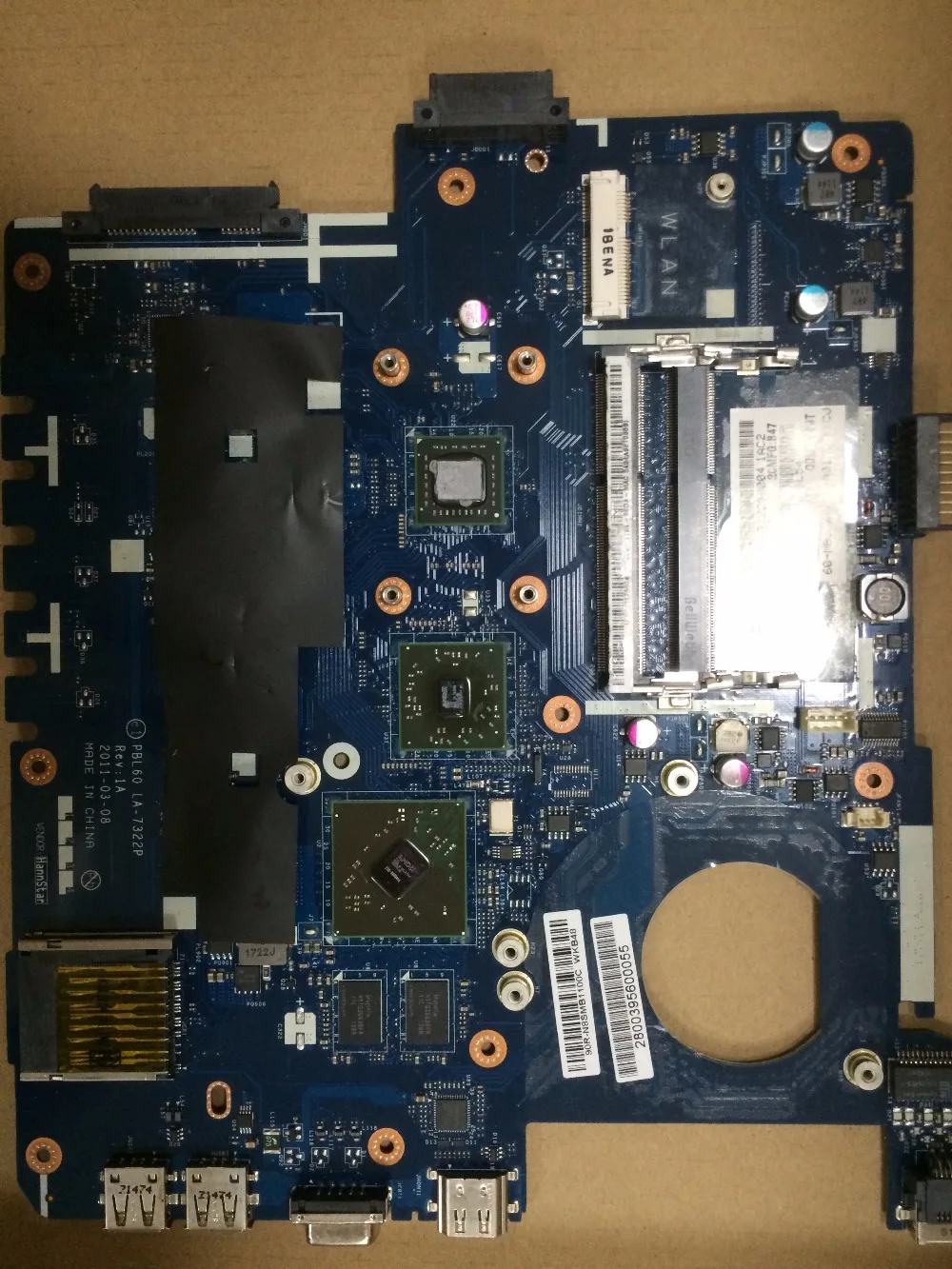 Placa-mãe para Computador Laptop Asus Placa Principal Completa para Testes Compatível com X53b K53b K53br X53by X53br
