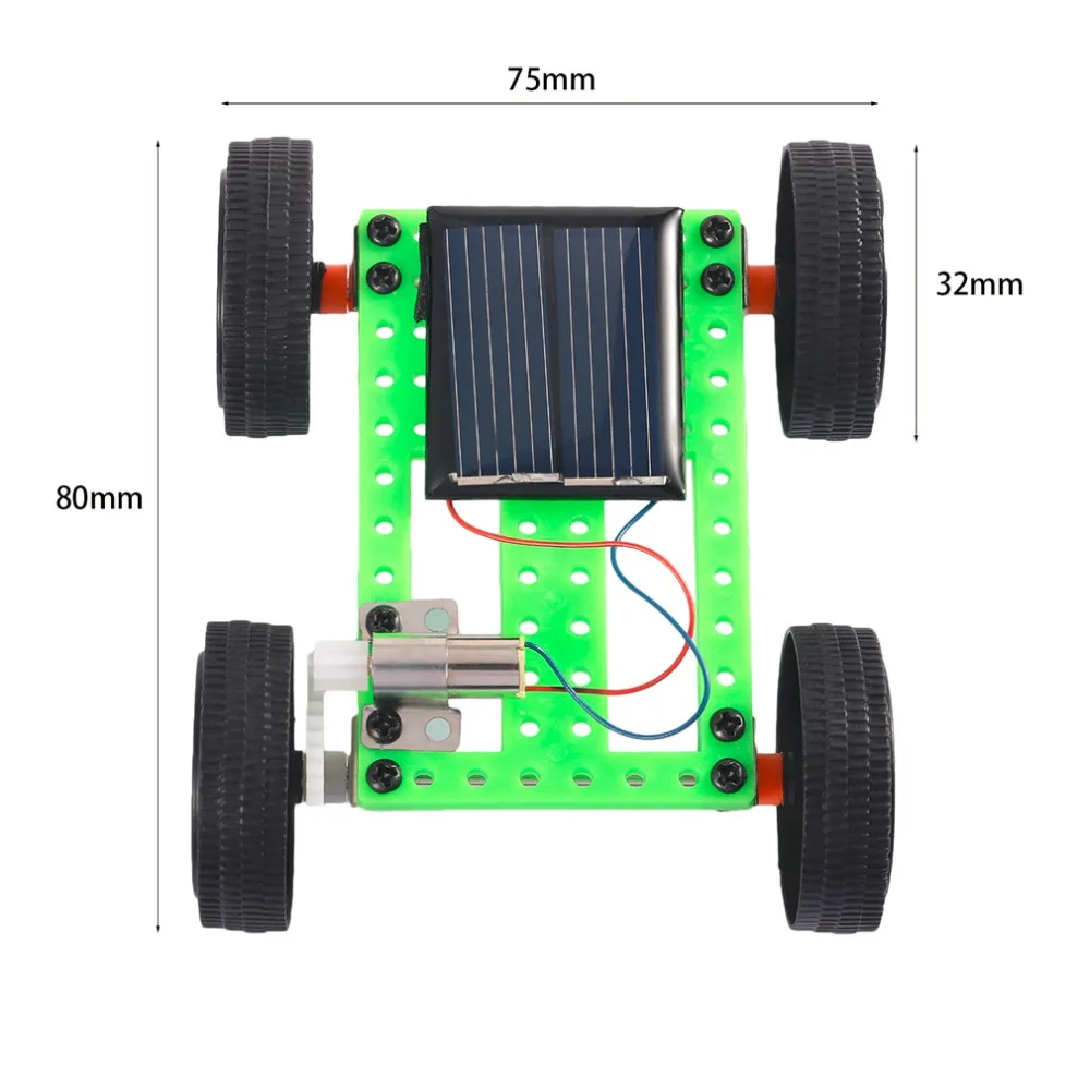 10 шт. мини игрушка на солнечных батареях DIY автомобильный комплект Детский развивающий гаджет хобби Забавный