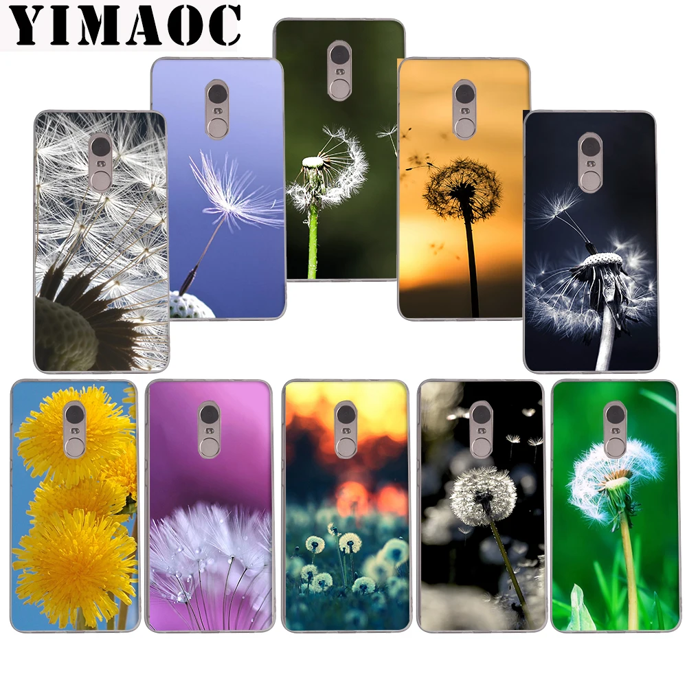 

YIMAOC 144z Dandelion Soft Case for Xiaomi Mi a1 a2 f1 6 8 lite se mix 2s Redmi 5 6 6a S2 Plus 5A Note 5 6 Pro 4 X
