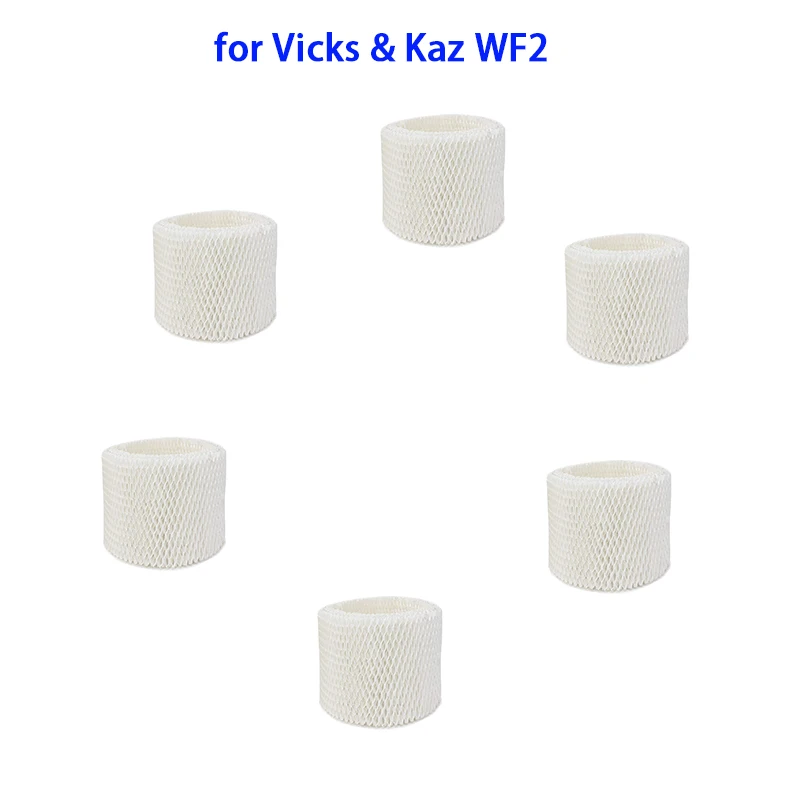 

6PCS Vicks WF2 Kaz air Humidifier Filter Parts for Vicks WF2/Kaz 3020/V3100/V3500/V3600/V3800/V3850/V3900 Humidifier Accessories