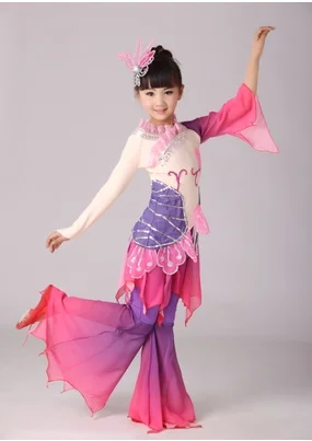 

Tao Li Cup fan dance classical dance love lotus said children dance costumes national costume stage female