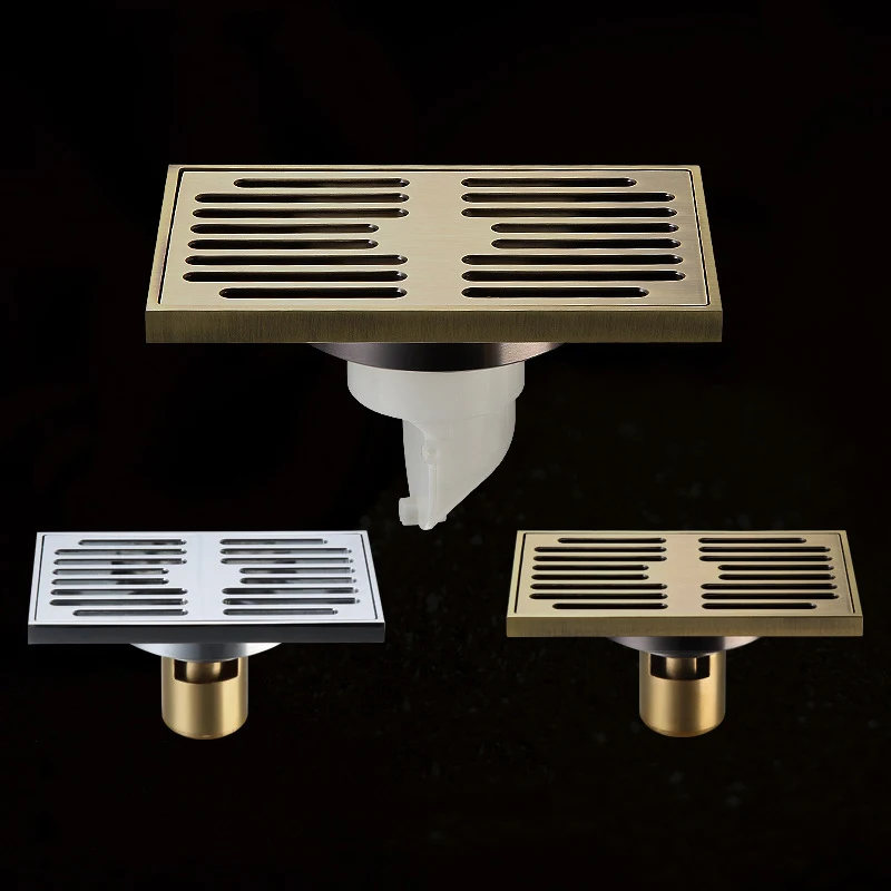 Stripe Bathroom 140*90cm Rectangle Floor Drain Kitchen Waste Shower