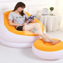 Горячая Intex кафе шезлонг красочный надувной матрас сиденье с подставкой для ног расслабляющий надувной выдвижной воздушный диван дешево