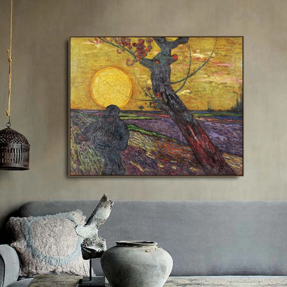 The Sower by Vincent Van Gogh плакаты и печать холст живопись каллиграфия настенные картины