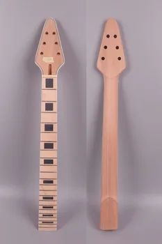 

Electric guitar neck replacement 22 fret 24.75 inch Block inlay Binding #914