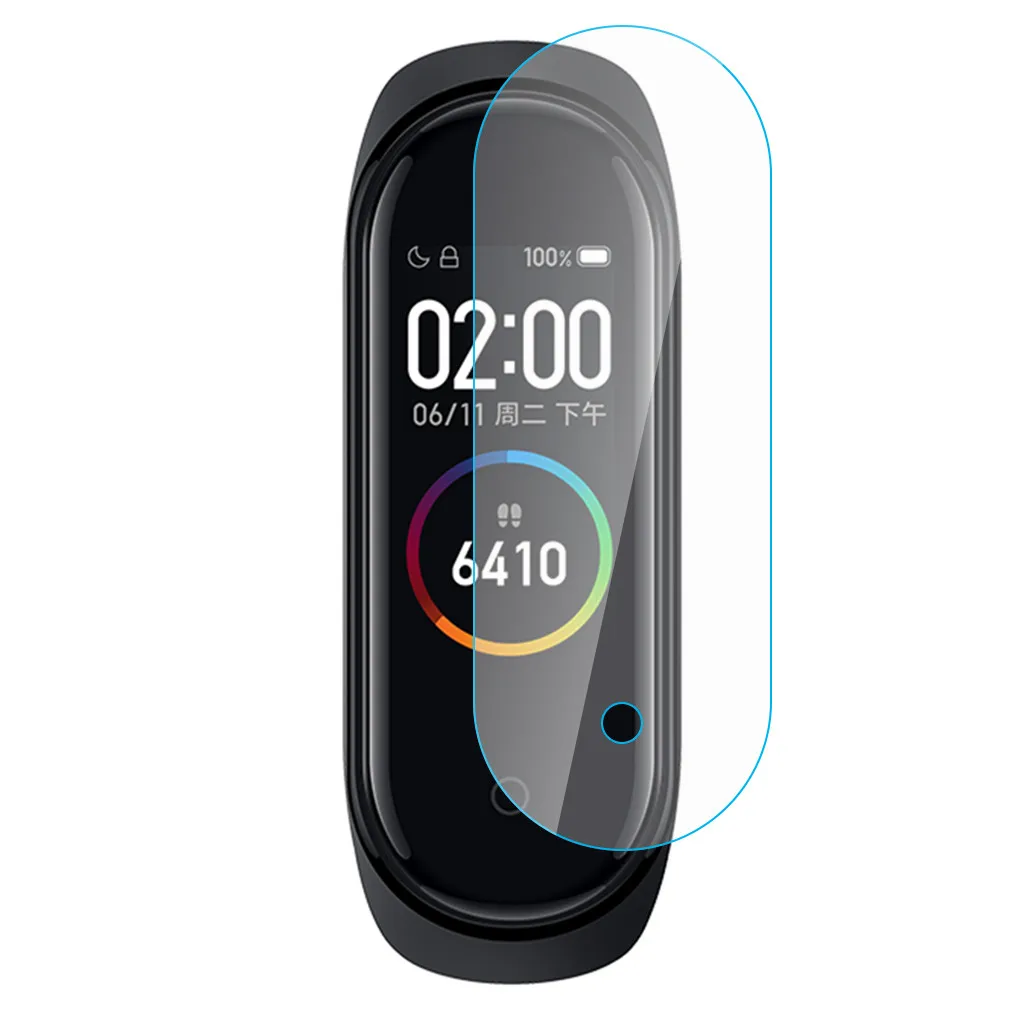 

3PCS Explosion-proof Screen Protective Films For Xiaomi Mi Band 4 LCD TPU Full Cover Screen Protector 612