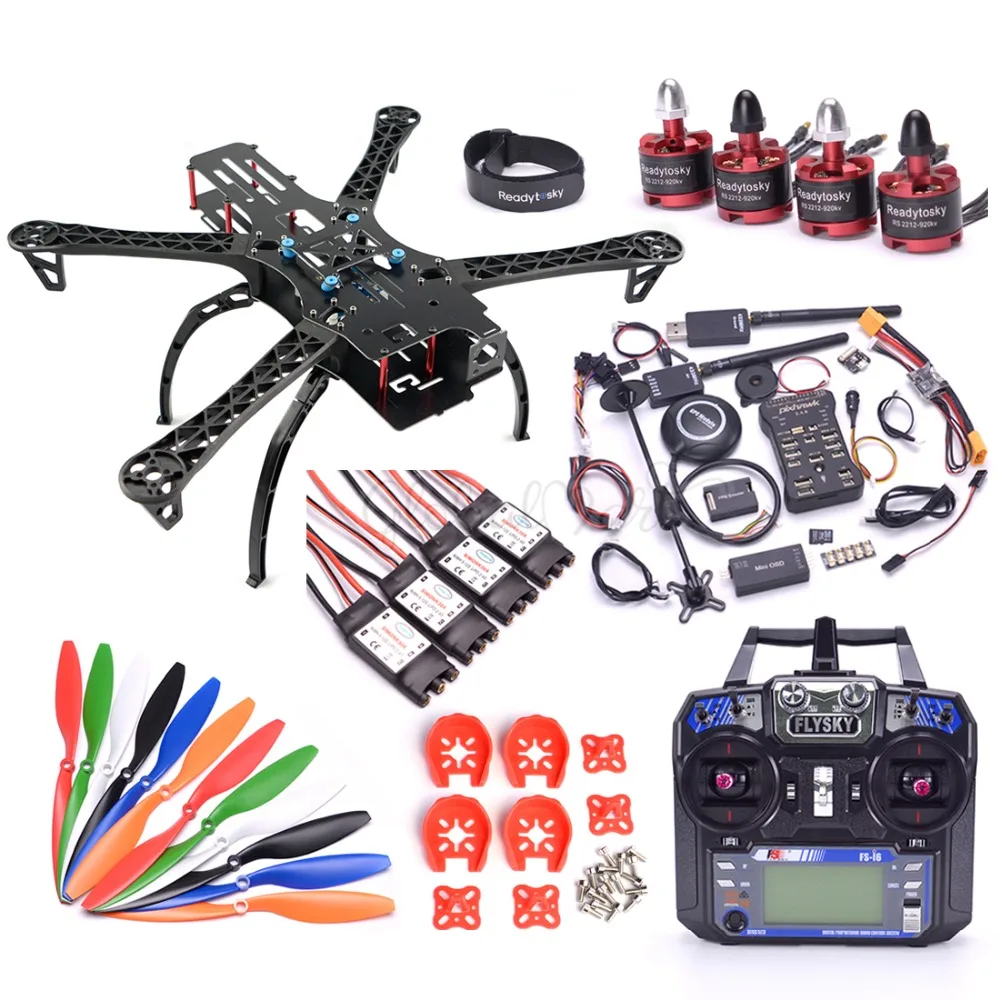 X500 500 мм Квадрокоптер рамка Комплект Pixhawk 2.4.8 32 бит Контроллер полета M8N GPS 433 МГц