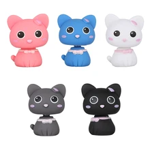 1 шт. автомобильный орнамент мультфильм встряхнуть голову игрушечная кошка пластик авто украшение интерьера Автомобильная приборная панель украшение-кукла аксессуары