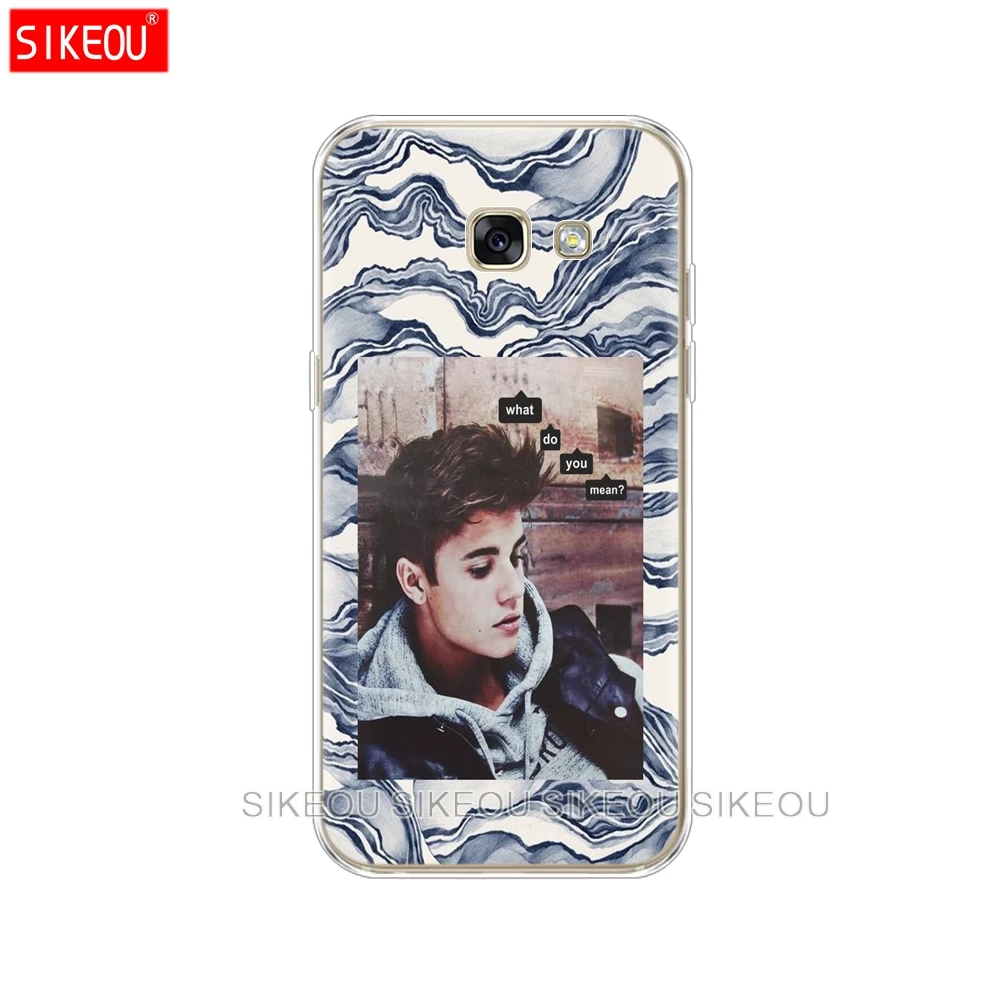 Silicone phone case cover for Samsung Galaxy A6 A8 2018 A3 A310 A5 A510 A7 2016 2017 Justin bieber music singer