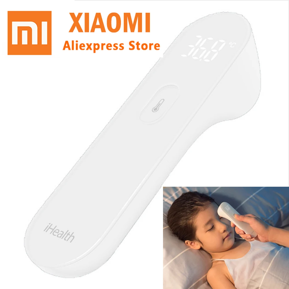 

Original Xiaomi Mijia iHealth Thermometer LED Non Contact Digital Infrared Forehead Body Thermometer for Baby Kids Adults Elders