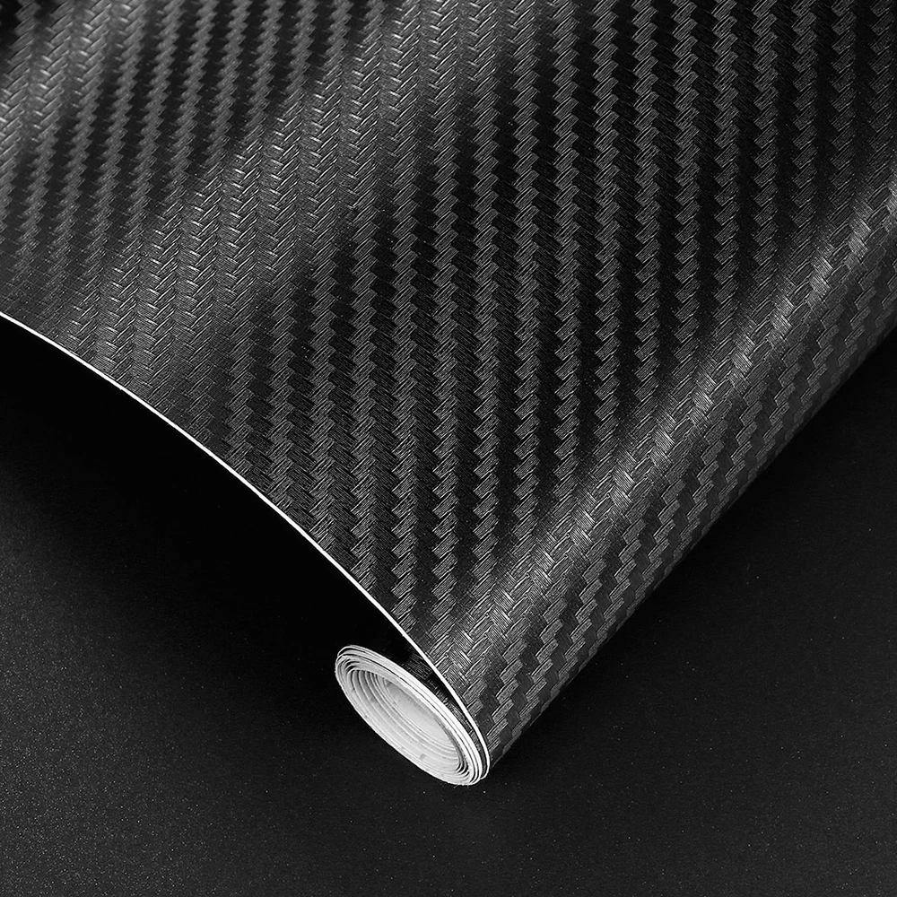 Vinyl Stickers 30x200cm Motorcycle 3D Carbon Fiber Car Wrap Sheet Roll Film Decal Styling Auto Motorbike Accessories