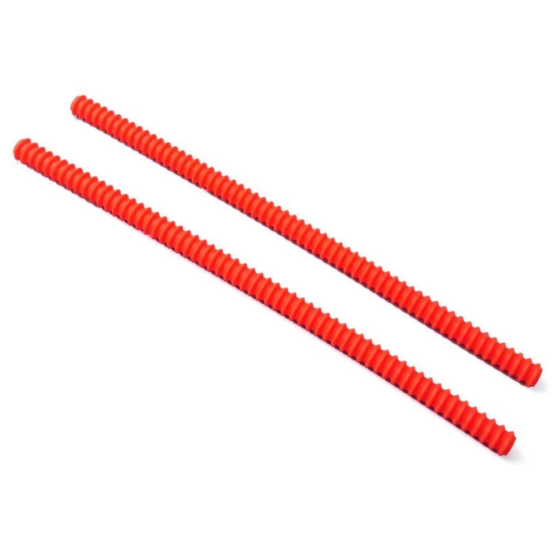 Silicone Oven Rack Edge Clip Guard Heat Resistant Red Set Of 2 Helps Avoid Burns Silicone insulation strips