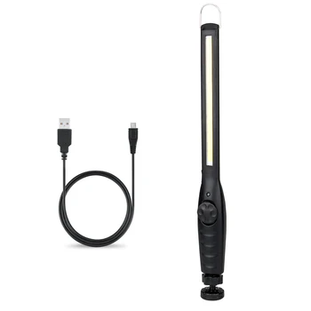 

USB Charging LED Tactical Flashlight COB Hand Torch 4 Modes Work Light Rotate Magnetic Base For Car Repair Camping Trekking