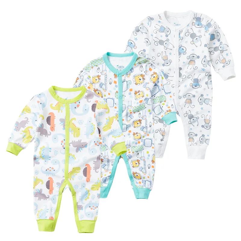 

Brand summer spring Baby Romper Long Sleeves 100% Cotton Baby Pajamas Cartoon Printed Newborn Baby Girls Boys Clothes